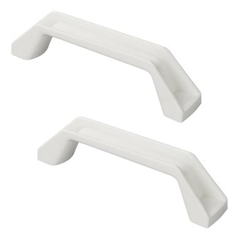 Poignee de tirage blanche jeu de 2 pieces