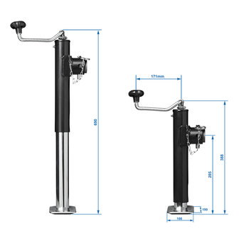 Support de remorque telescopique Heavy Duty TH39/2000