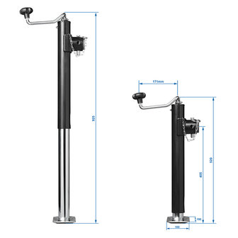 Support de remorque telescopique Heavy Duty TH52/2000