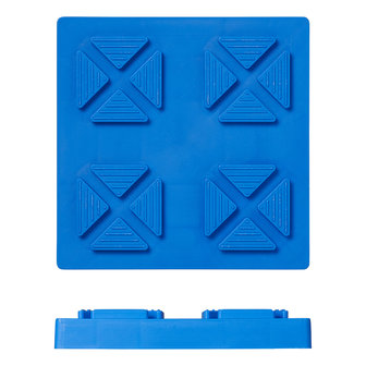 Plaquettes de stabilisation empilable 21x21x3,3cm jeu de 4 pieces