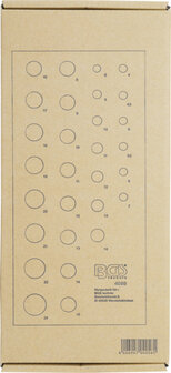 Insert de servante d&#039;atelier 1/3 : Jeu de douilles de cle, douze pans 6,3 mm (1/4) + 12,5 mm (1/2) 29 pieces