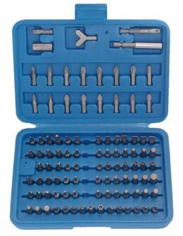 Ensemble de bits de securite 100 pieces 1/4