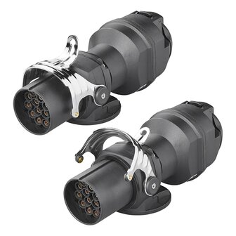 Adaptateur 24V 15- vers 12V 13-poles ISO12098 &gt; ISO11446