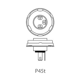 Lampe de voiture 12V 45/40W P45t dans bote x10 stuks