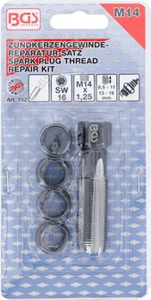 Kit de reparation pour filetage de bougie d&#039;allumage M14 x 1,25 mm 5 pieces