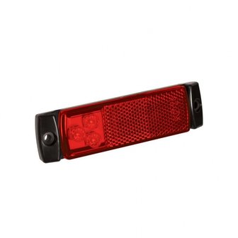 Feu de position 12/24V rouge 126x30mm LED