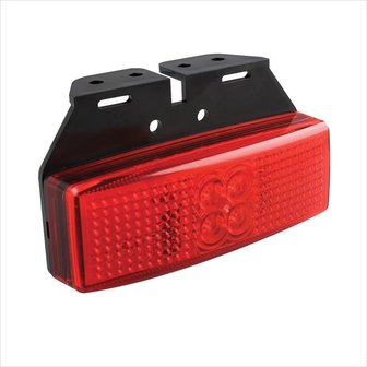 Feu de position 12/24V rouge 110x40mm LED avec support