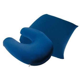 Oreiller multi: le support de cou &amp; coussin 30x30cm