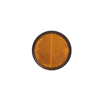 Reflecteur orange 58mm adhesif avec plaque de base