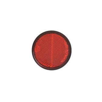 Reflecteur rouge 58mm adhesif avec plaque de base