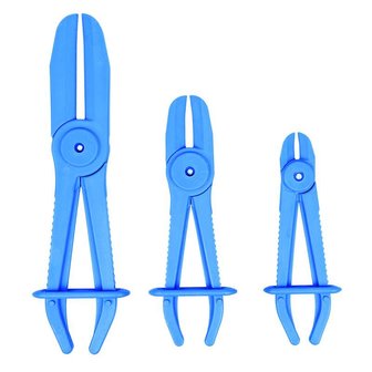 Set de pinces de serrage plastique pour tuyaux 3 pieces