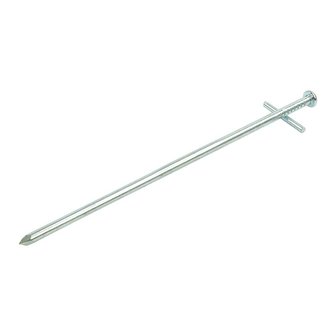 Piquet roche en metal 23cm t te croix