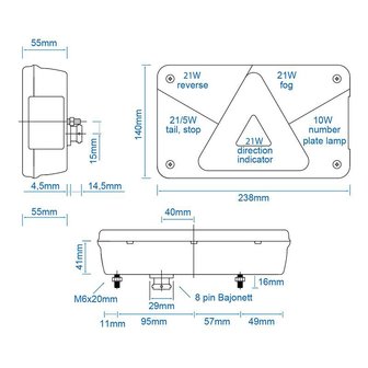 Aspock Multipoint V feu arriere gauche