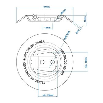 Anneau d&#039;arrimage ronde SPP UP-03A