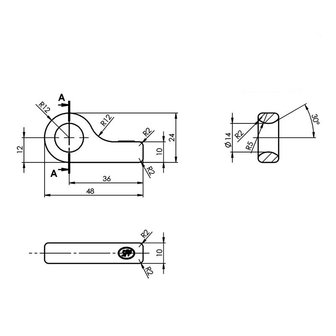 Gache pour fermeture SPP Z-16A x2 stuks