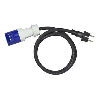 C ble adaptateur 150cm 3x2,5mma&sup2; fiche Schuko vers prise CEE