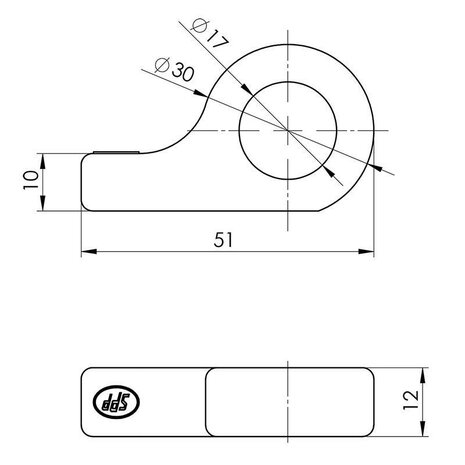 Gache pour fermeture SPP Z-12A x2 stuks