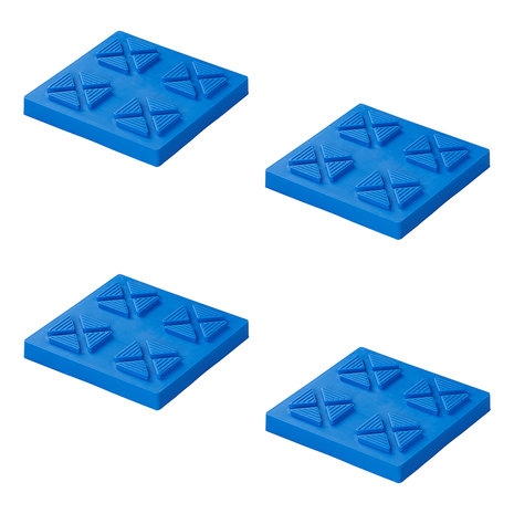 Plaquettes de stabilisation empilable 21x21x3,3cm jeu de 4 pieces