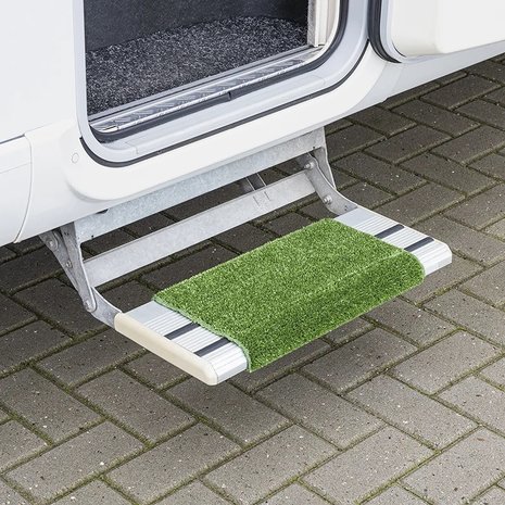 Tapis brosse pour marche pied herbe