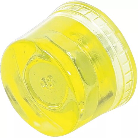 T te de remplacement en matiere plastique jaune diametre 35 mm