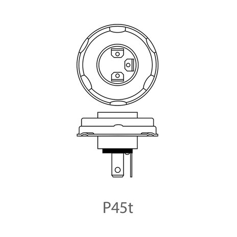 Lampe de voiture 12V 45/40W P45t dans bote x10 stuks