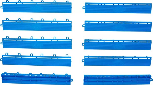 Jeu d’elements de bord de carreaux en plastique systeme de clic 400 x 55 x 15 mm 10 pcs