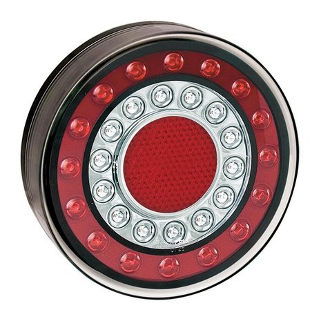 Feu arriere 12/24V 4 fonctions 125mm LED