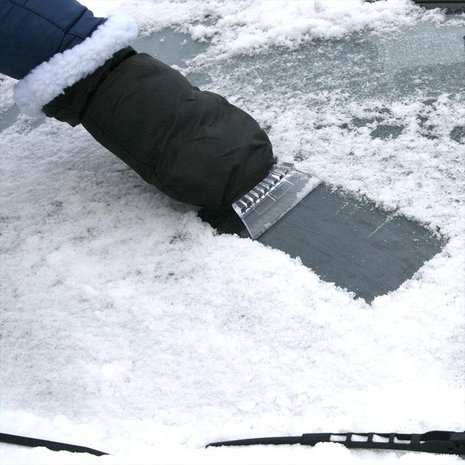 Grattoir glace avec gant DeLuxe