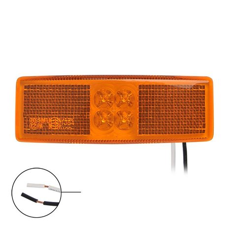 Feu de position lateral 12/24V orange 110x40mm LED