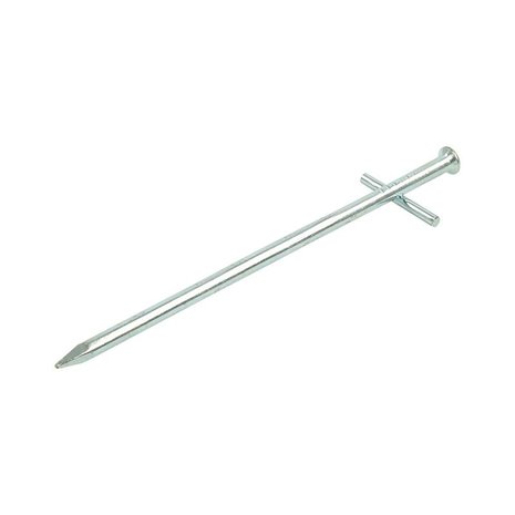 Piquet roche en metal 17cm t te croix