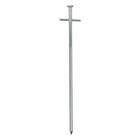 Piquet roche en metal 23cm t te croix