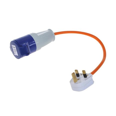 C ble adaptateur 40cm fiche UK vers prise CEE