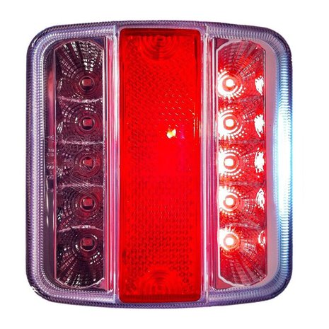 Feu arriere 4 fonctions 98x105mm 14LED avec 5-poles EC dans blister