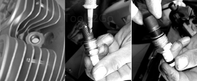 Outils Réparation de Filetage Culasse-Bougie M14x125 KITM14X125