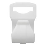 Clip de tente a passant pour tube 20-25mm blanc