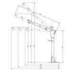 Grue mobile 300/500kg avec treuil electrique