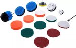 Jeu de disques de polissage et poncage et d’embouts a brosse pour perceuses 16 pcs