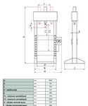 Presse hydraulique pneumatique 30T cylindre mobile