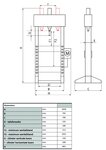 Presse hydraulique 30T a commande manuelle et au pied