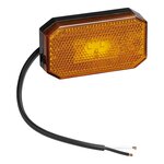 Feu de position lateral 12/24V orange 80 x 44 mm LED