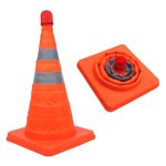 Cone de securite pliable avec eclairage LED