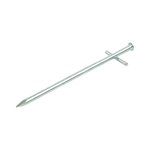 Piquet roche en metal 17cm t te croix