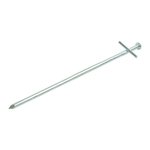 Piquet roche en metal 23cm t te croix