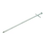 Piquet roche en metal 23cm t te croix