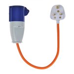 C ble adaptateur 40cm fiche UK vers prise CEE