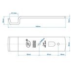 Gache pour fermeture SPP Z-01A x2 stuks x2 stuks