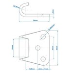 Gache pour fermeture SPP Z-11A x2 stuks