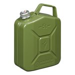 Jerrycan 5L metal vert avec bouchon vis magnetique UN- & TuV/GS-approuve