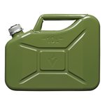 Jerrycan 5L metal vert avec bouchon vis magnetique