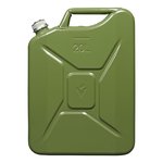 Jerrycan 5L metal vert avec bouchon vis magnetique